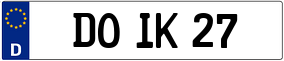 Trailer License Plate